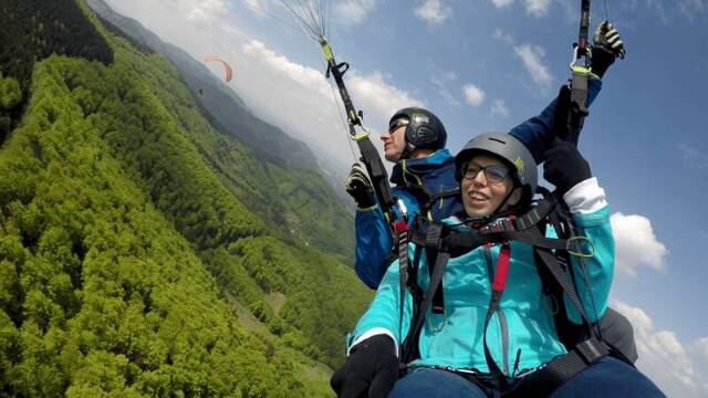 10% sleva na tandem paragliding v Beskydech
