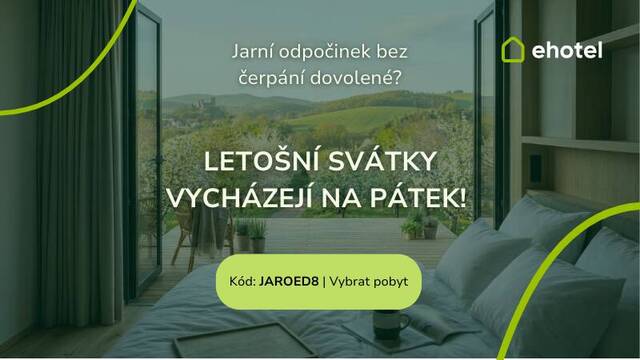 Sleva 8% na pobyty ehote.cz